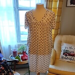 Croft & Barrow short sleeve floral nightgown XL
